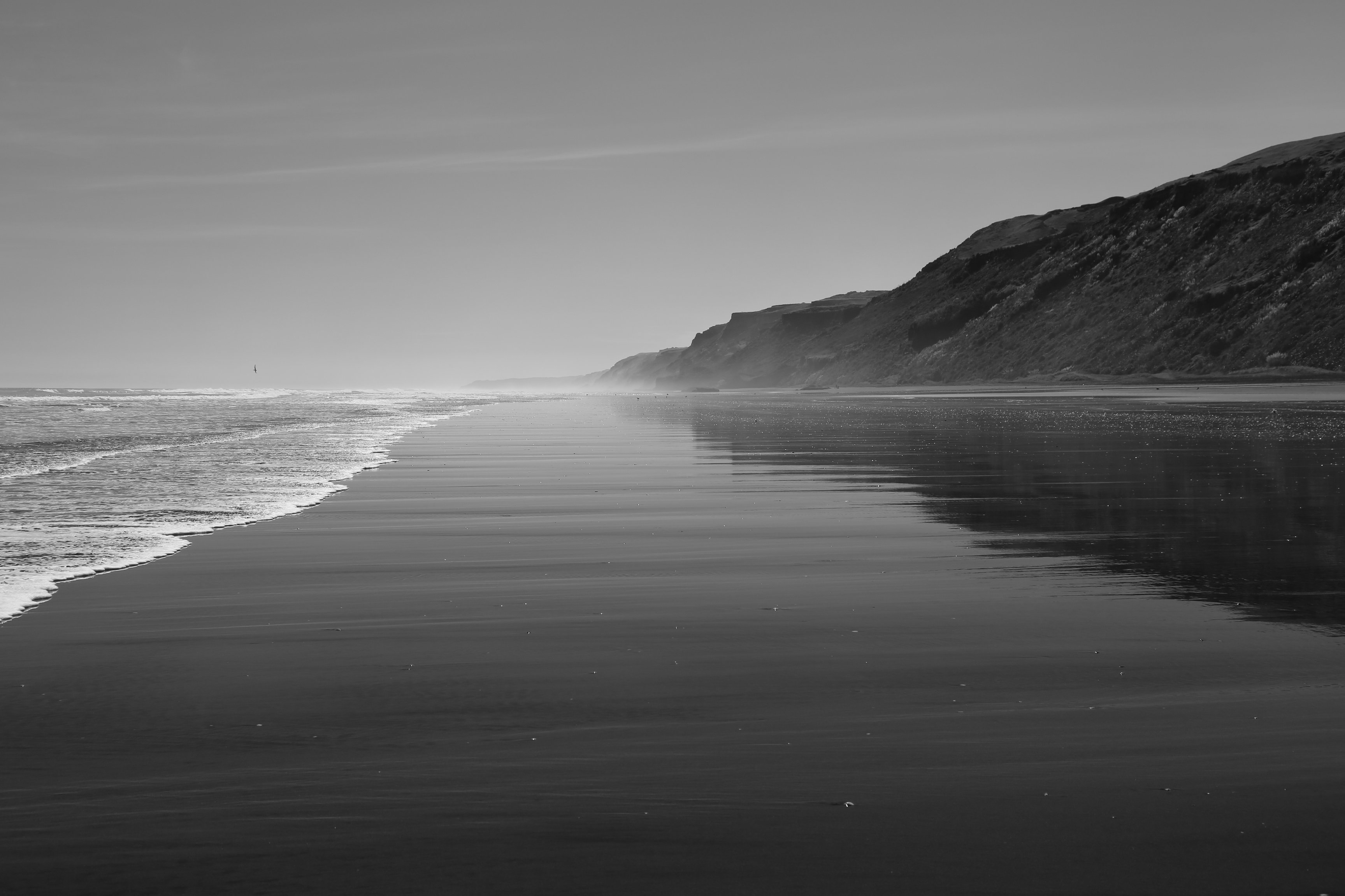 Beach in Black and White